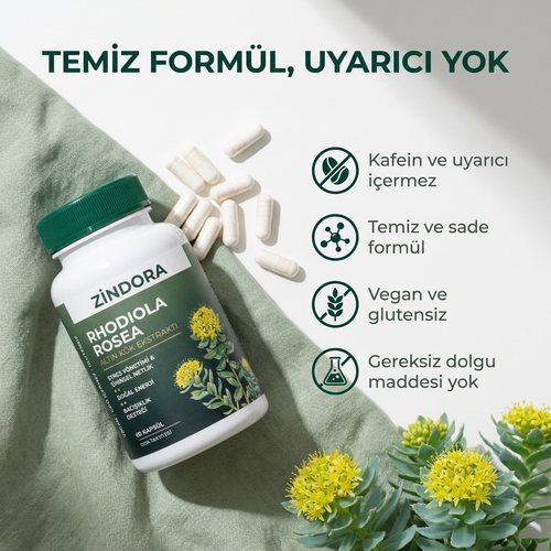 Zindora Rhodiola Rosea Kapsül